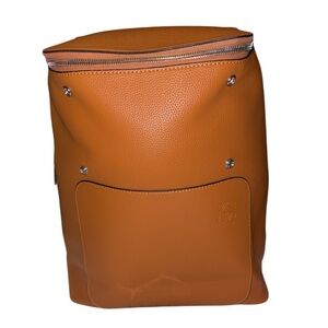 Fashion Lux Goya Soft Caramel Leather Backpack